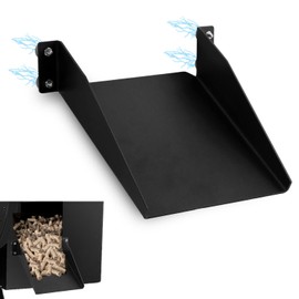 Pellet Helper Chute for Traeger Grill, Magnetic Pellet Fuel Auxiliary Smoker Cleanout Chute for Pit Boss Discharge Port, Metal Pellets Slide Fuel Cleaning Groove Chute Barbecue Accessories