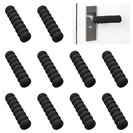 UFURMATE Door Handle Covers, 10Pcs Soft EVA Foam Knob Covers Anti-Static Safety Door Handle Glove Covers Door Knob Protector for Spring and Winter (Black)