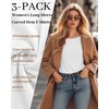 Huukeay 3 Pack Womens Long Sleeve Shirts Crewneck Loose Fit