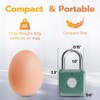 Pothunder Fingerprint Padlock, Smart Metal Keyless Fingerprint Lock, Waterproof, USB
