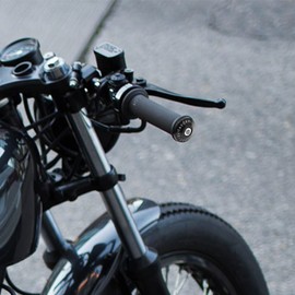 Aoling Bar End, Handlebar End, M6, Φ0.7 inch (17 mm), Rubber Tube Attachment, 0.9 inch (22 mm), 7/8 INCH Handlebar Compatible, Bar End Cap, Motorcycle, Handlebar End Plug, Solid Bar End, Universal