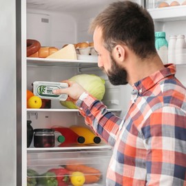 Joeji's Kitchen Fridge Deodoriser - Last for 12 months, Premium Unscented Bamboo Charcoal fridge freshener - Effective fridge odour eliminator (4 pack)