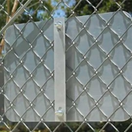 Chain Link Fence Sign Bracket, Height of Sign=12 inch Tall Sign