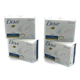 Dove Jabón en barra Original Beauty, 4 unidades, 135 g/4,75 oz, paquete de 4 (estándar, 4 unidades)