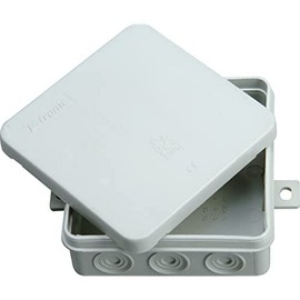 Kopp 348804003 surface-mounted junction box for wet room, without terminal block, IP 54, 100 mm x 100 mm x 40 mm
