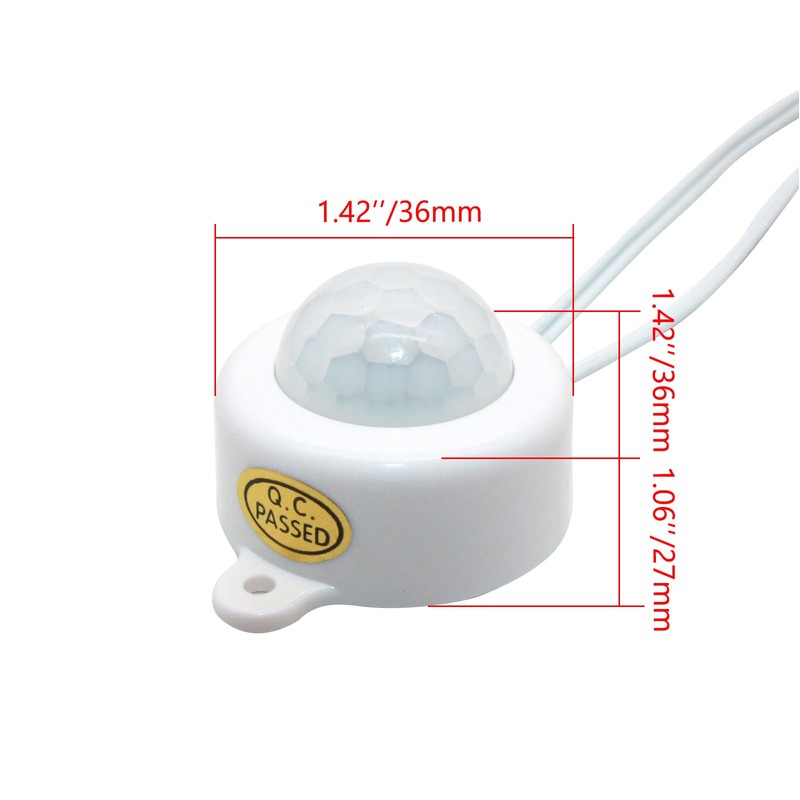 Mini LED PIR Motion Sensor Switch, DC 5-24V 2A Infrared