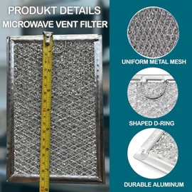 Microwave Grease Filter Compatible with LG LMH2235ST LMHM2237BD LMHM2237ST.5230W1A012B,55230W1A012C,etc（2 Pack）