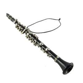 Treasure Gurus Miniature Clarinet Musical Instrument Realistic Ornament