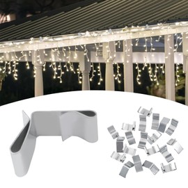 MOROBOR Christmas Lights Gutter Hooks, 60pcs Large Roof Hooks Light Hangers Galvanized Clips for Hanging Outdoor Lights