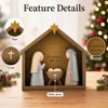 Farmhouse Nativity Scene Indoor – Holy Family Resin Christmas Decoration