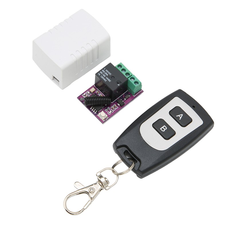 Remote Control Relay Switch 20A Mini Relay Wireless Switch for