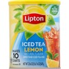 Lipton Lemon Iced Tea Mix 10 Quarts Refreshing Sweetened Powdered