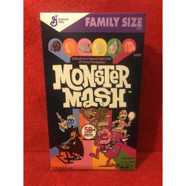 General Mills MONSTER MASH 50th Anniversary Cereal~Limited Edition Family Size