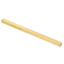 PATIKIL 3/8 x 3/8 x 8" H59 Brass Square Bar, Solid Flat Mill Stock for Crafting Maintenance Electrical Architectural Decoration, Brass