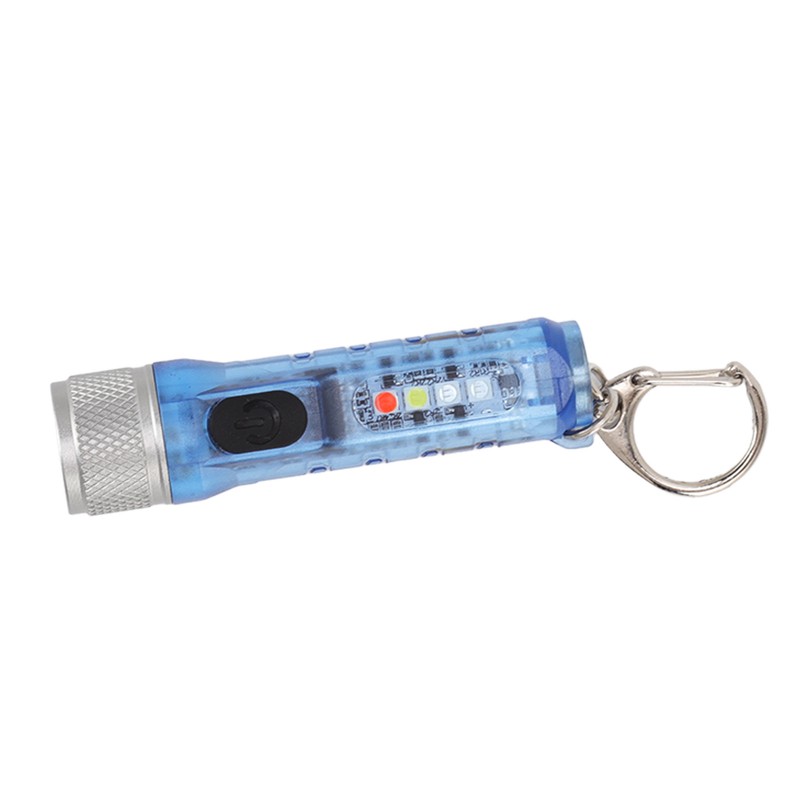 Keychain Flashlight Long Range Super Bright LED Flashlight USB Rechargeable