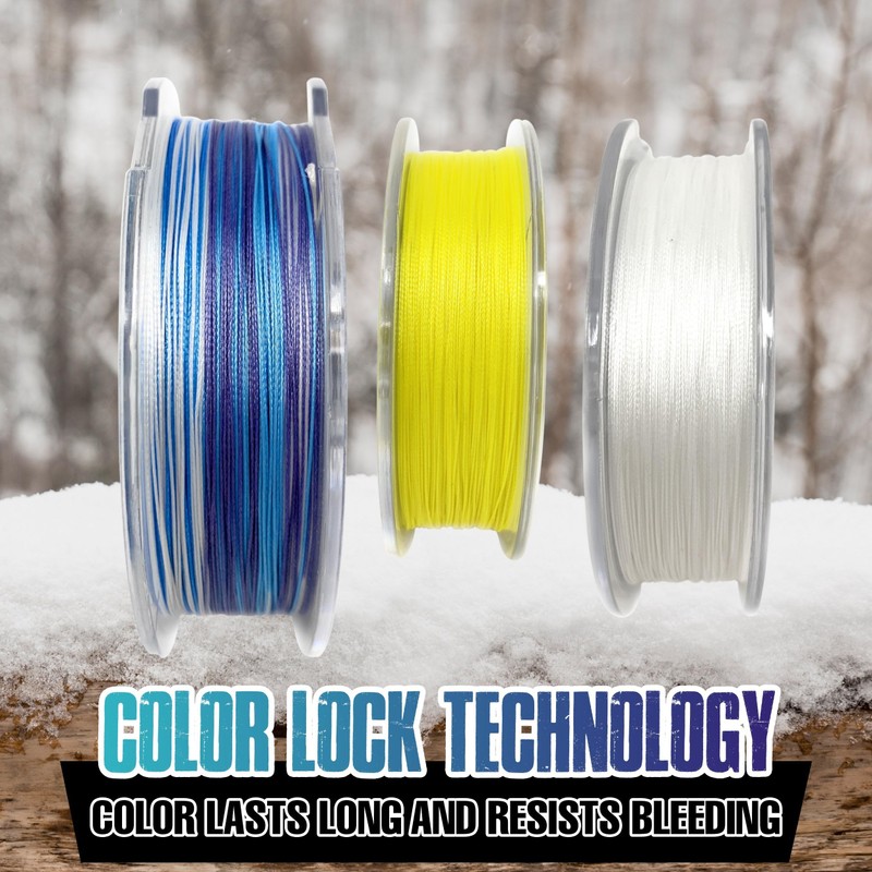 Reaction Tackle Ice Braid – Ice Fishing Braided Line, Tip-Up