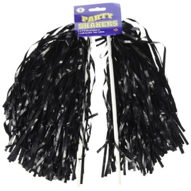 Beistle 66301-BK 2-Pack Packaged Poly Shakers Party Favors with 512 Strands, 12 by 11-Inch