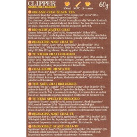 Clipper Organic Indian Chai 20 Teabags (Pack of 6, Total 120 Teabags)