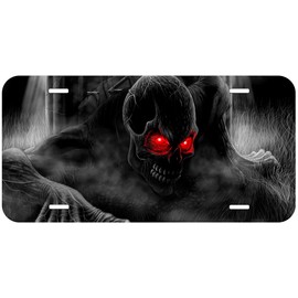 Red Eye Demon Novelty Car Auto License Plate