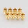 16Pcs Gold Plated RCA Caps Plug Short-Circuit Shielding Socket Protect