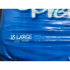 Prevail Per-Fit Adult Underwear Diapers 18 Pack Size Large 45”-58” Odor Guard