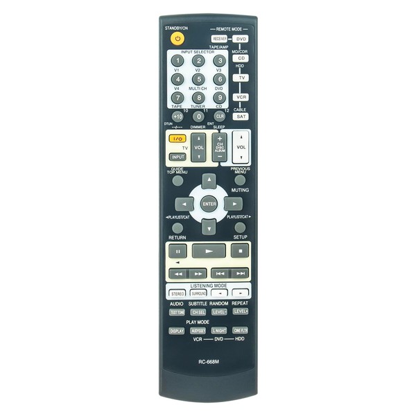 RC-668M New Replacement Remote Control fit for ONKYO AV Receiver