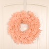 Christmas Door Wreath Artificial Hanging Garland Pink Maple Leaf Wreath