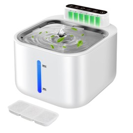 Wireless Cat Water Fountain with Motion Sensor - 3.2L (113oz) Quiet Automatic Pet Fountain, 5200mAh Battery & Easy-Clean Design for Cats & Dogs