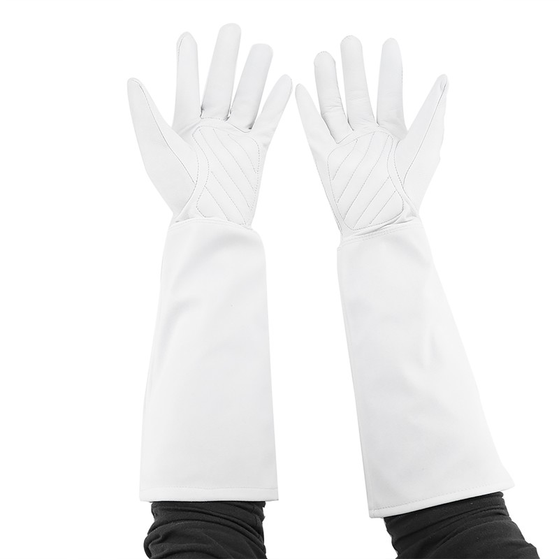 Rose Pruning Gardening Leather Gloves Wearproof Puncture Proof Long Work