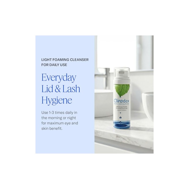 Cliradex Light Advanced Foaming Eyelid and Facial Cleanser - 44.3ml