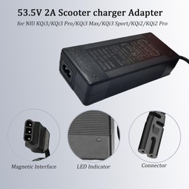 53.5V Scooter Charger for NIU Electric Scooter-KQI23 KQi2 KQi1 Pro Scooter Charger for NIU KQi Air/Air X & KQi3/Pro/Sport/Max & KQi2 Pro & KQi1 Pro