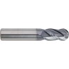 CME 2 pcs Micrograin Carbide End Mills, Ball Nose, TiAlN