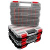 Double Side Tool Box Organizer, Hardware Storage Box, Portable Small