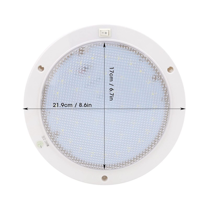 MUNEFE 12V Round Led Panel Light, LED Downlight, LED Boat