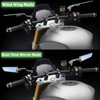 Motorcycle Rear View Mirrors, Stealth Wind Wing Side Mirrors Compatible