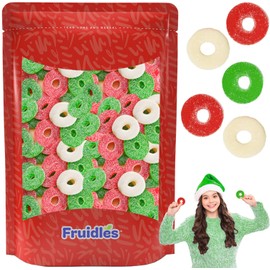 Fruidles Christmas Gummi Wreaths, Delicious Gummy Candy, Fun and Festive Holiday Snacking, Party Favor (2 Pounds)