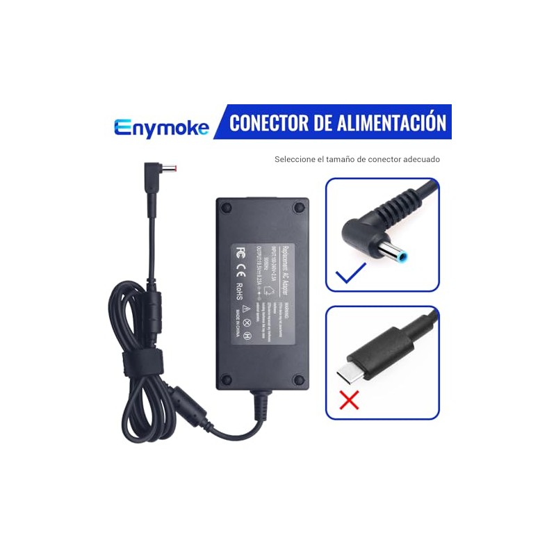 180W AC Cargador Adaptador para ASUS 20V 9A 6.0mm*3.7mm