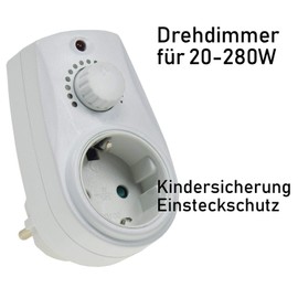 Adapter Plug Socket with Motion Sensor 120° 9 m Range 230 V 1,200 W LED White, White
