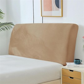 Boxonly - Funda elástica para cabecero, protector de cama elástico para decoración de recámara, cobertura completa, arena (150 x 70 cm)