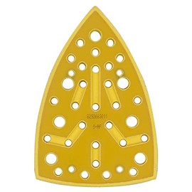 Mirka Backing Pad Medium hardness + Pad Saver 100x152x152mm / Grip / for delta sanders Orbital sanders Mirka DEOS DEOS663CV with 32 dust extraction holes for dust-free sanding with net abrasives