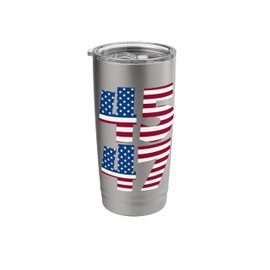 45 47 USA flag vintage 2024 American Flag Stainless Steel Insulated Tumbler
