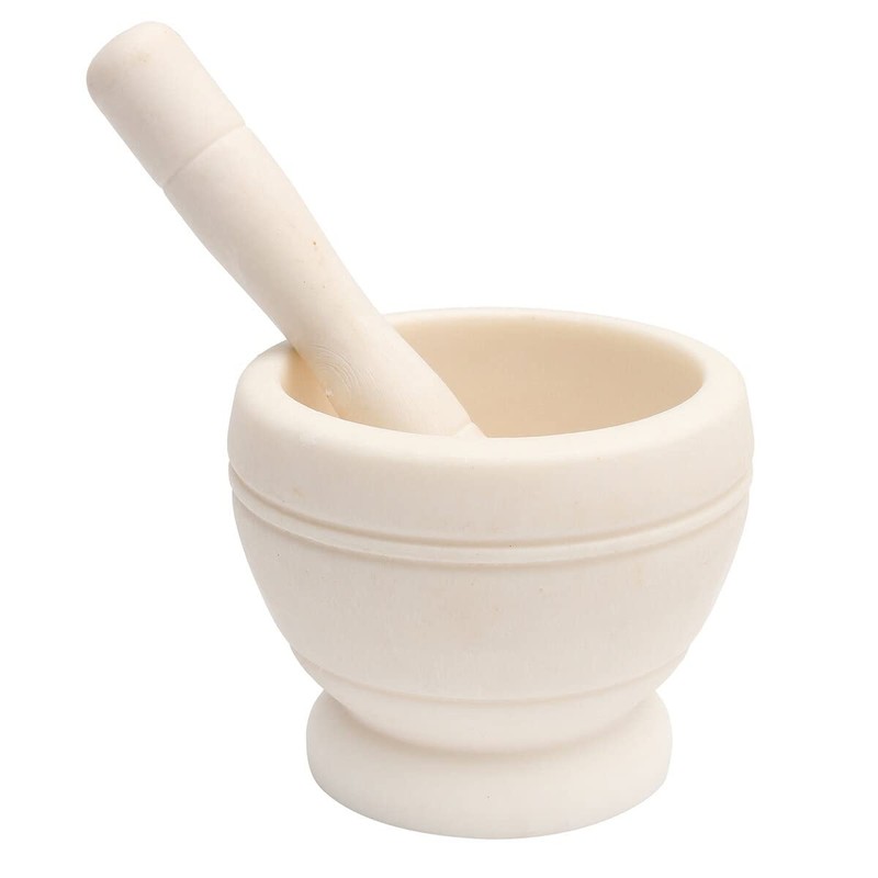 Resin Pestle & Mortar Set Garlic Herb Spice Mixing Grinder