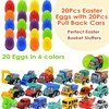 Arclhladin Prefilled Easter Eggs with Pull-Back Construction & Engineering Vehicles,