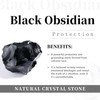 Rockcloud Natural Black Obsidianl Hugging Couple Statue Romantic Love Stone