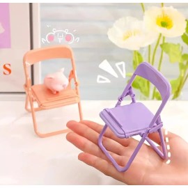 Unbranded Mini Folding Chair Cellular Holder in purple