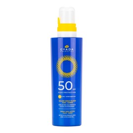 GYADA COSMETICS, Sonnenspray für Gesicht und Körper SPF50, hoher Schutz, nährend und schützend, Sonnencreme, schnelles Gesicht, wasserfest, nicht auftragend, 200 ml