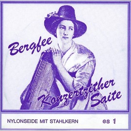 Optima 1330/21 Concert Zither"Bergfee" Nylon Blue, Bass Munich/Vienna - H/B21