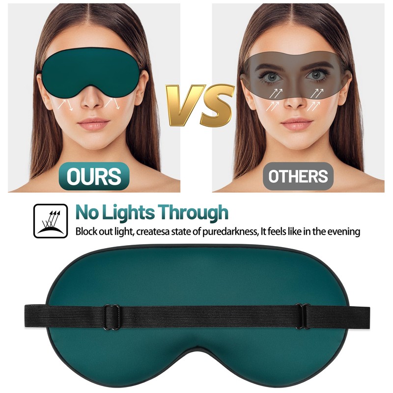 Sleep Mask, Silk Eye Mask for Sleeping with Adjustable Strap,