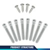 PIT66 Headlight Adjusters Kit 1-1/2” Screws Springs 8pcs Compatible with