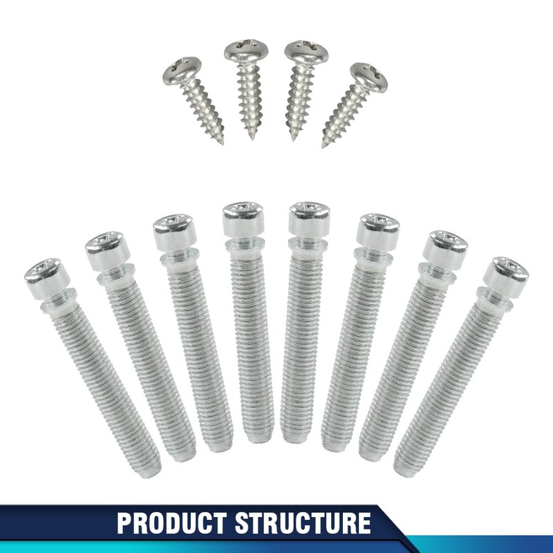 PIT66 Headlight Adjusters Kit 1-1/2” Screws Springs 8pcs Compatible with